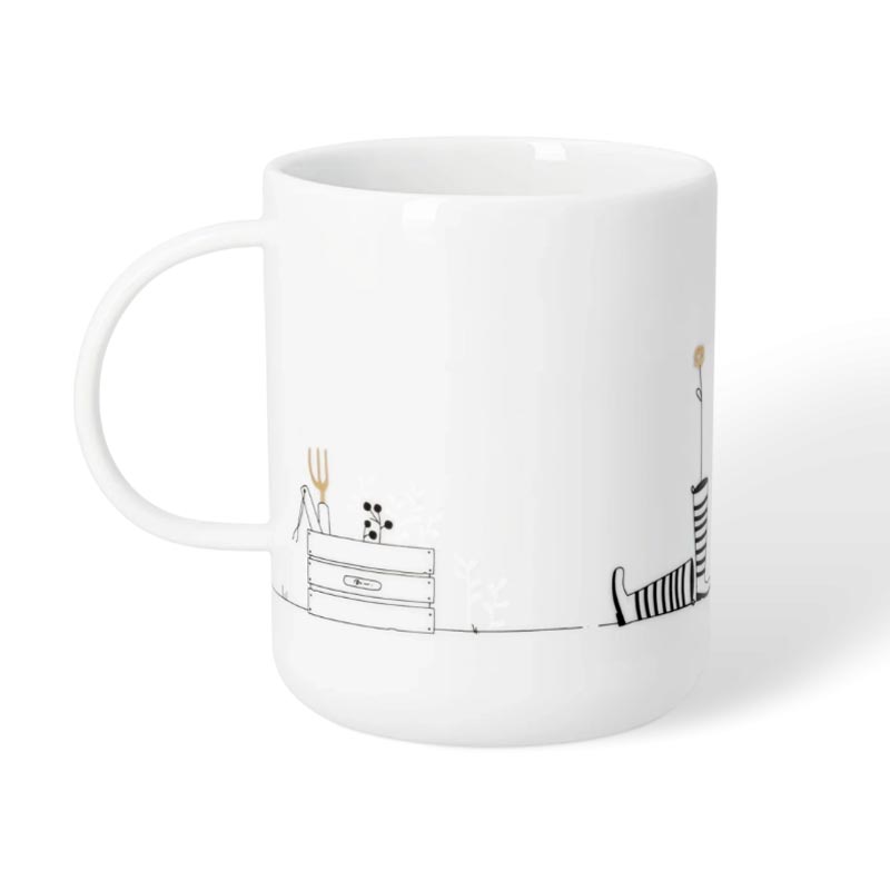 Porcelain mug - garden, by Räder
