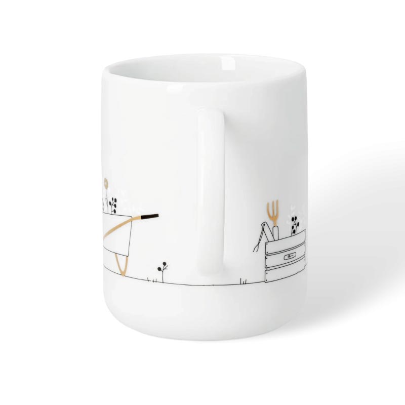 Porcelain mug - garden, by Räder