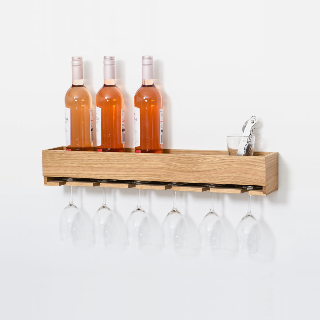 Cookhouse glass holder shelf des. Lincoln Rivers for Wireworks