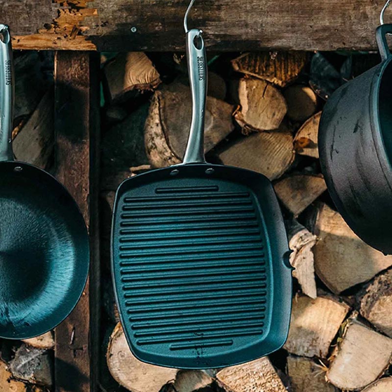 Skottsberg Cast Iron Grill Pan - 24cm