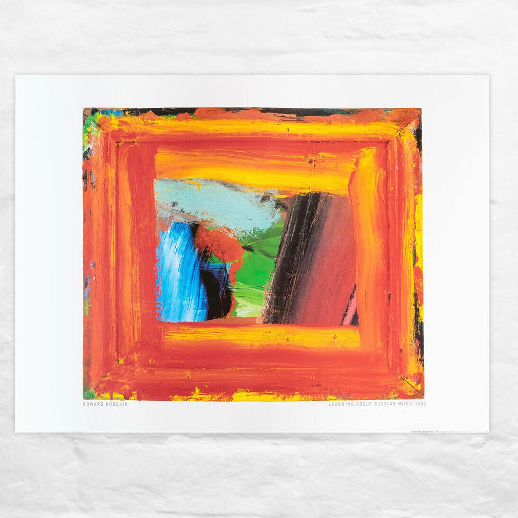 Learning About Russian Music, 1999 poster by Howard Hodgkin