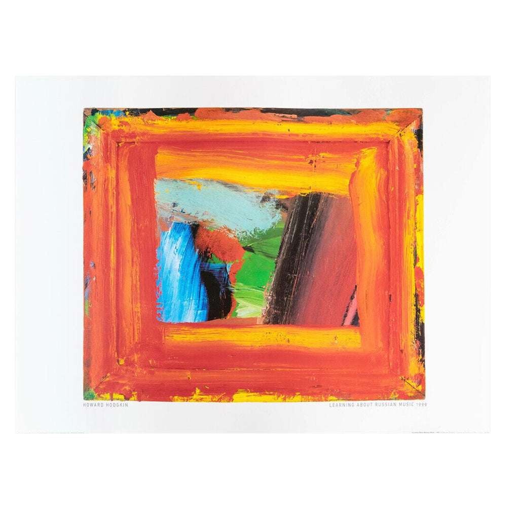 Learning About Russian Music, 1999 poster by Howard Hodgkin