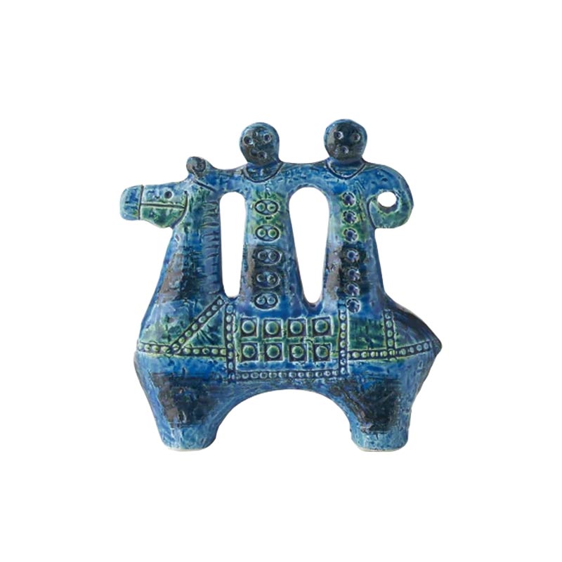 Rimini Blu Horse Riders Number 99 des. Aldo Londi for Bitossi