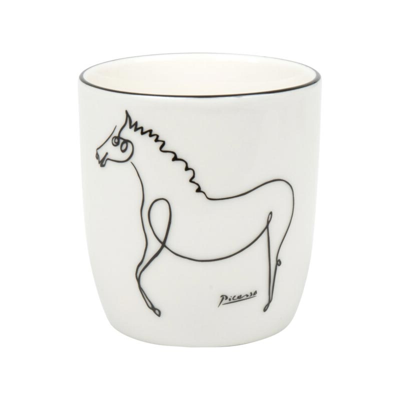 Pablo Picasso The Horse Handleless Bone China Mug by Könitz