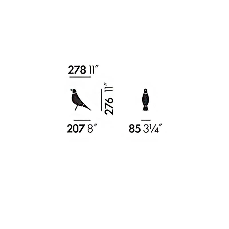 Eames House Bird (Black) des Charles & Ray Eames