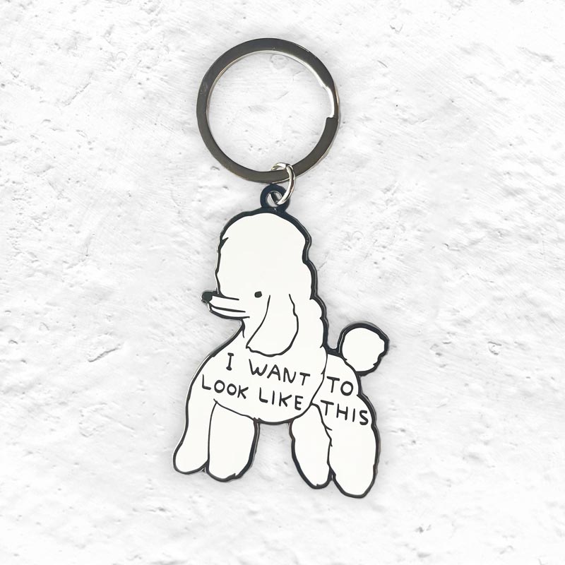 I Want To Look Like This - keyring by David Shrigley