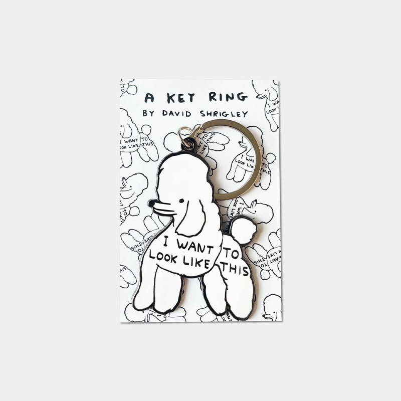 I Want To Look Like This - keyring by David Shrigley