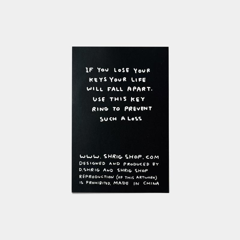 I Want To Look Like This - keyring by David Shrigley