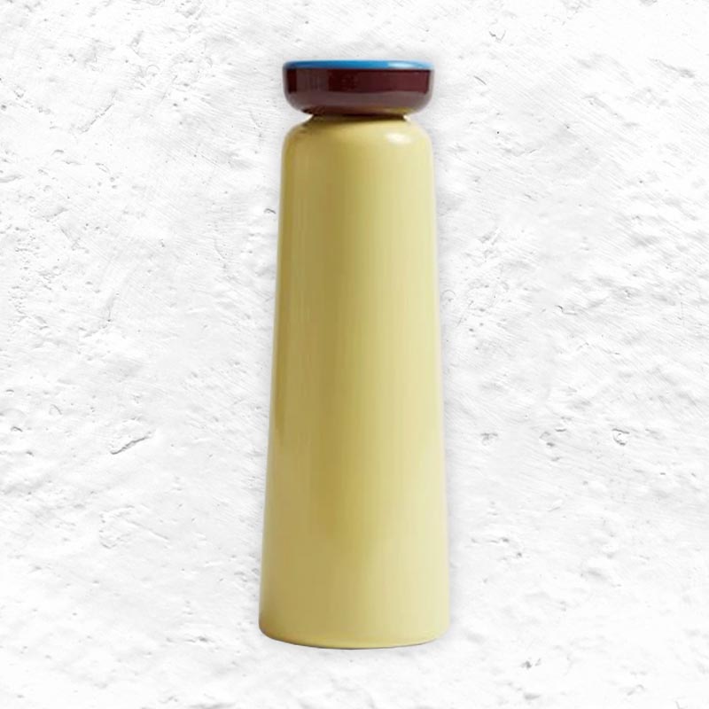Insulated drinks bottle des. George Sowden for Hay - light yellow, .35l