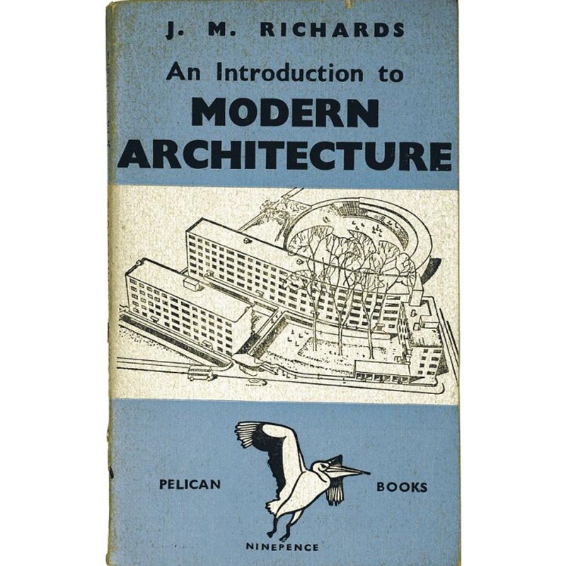 An Introduction to Modern Architecture print - Pelican Books midcentury cover