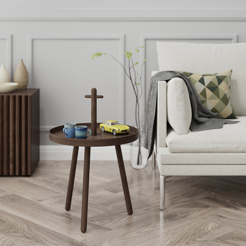 Pick me up side table - Walnut - des. Lincoln Rivers for Wireworkd