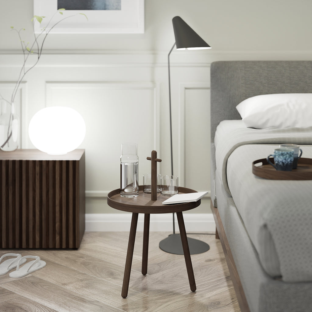 Pick me up side table - Walnut - des. Lincoln Rivers for Wireworkd