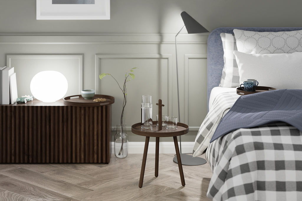 Pick me up side table - Walnut - des. Lincoln Rivers for Wireworkd