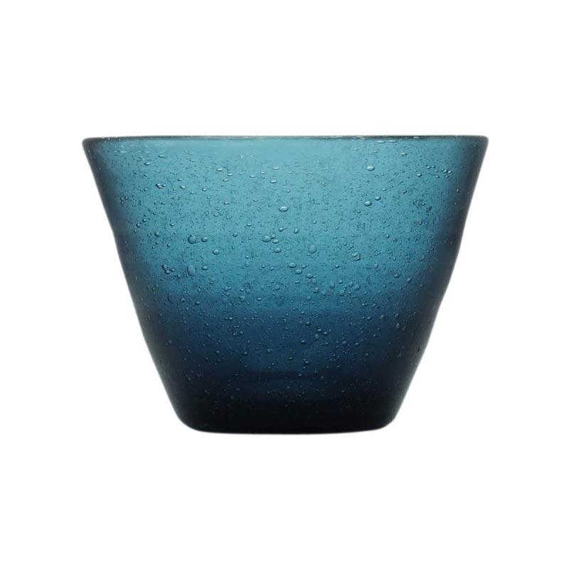 Memento Small Glass Bowl - Deep Blue - by Serafino Zani