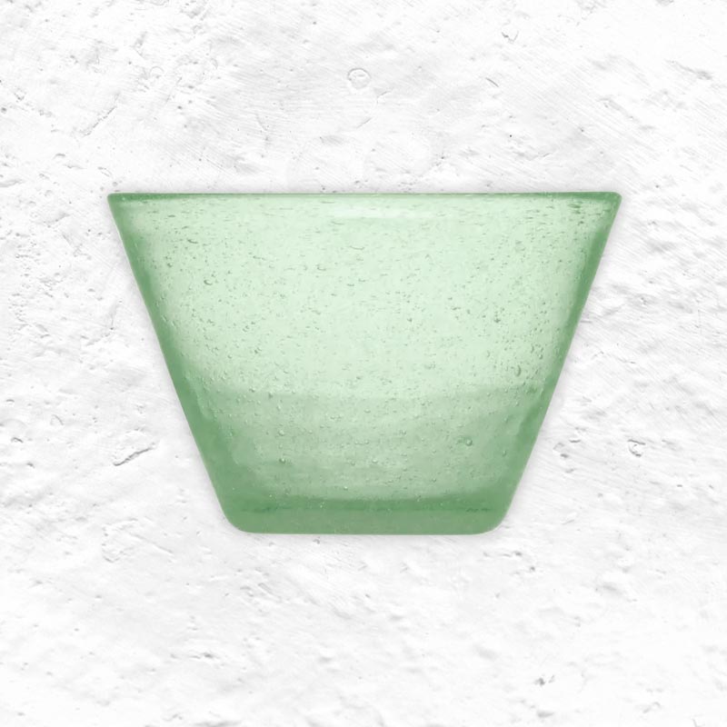 Memento Small Glass Bowl - Jade -by Serafino Zani