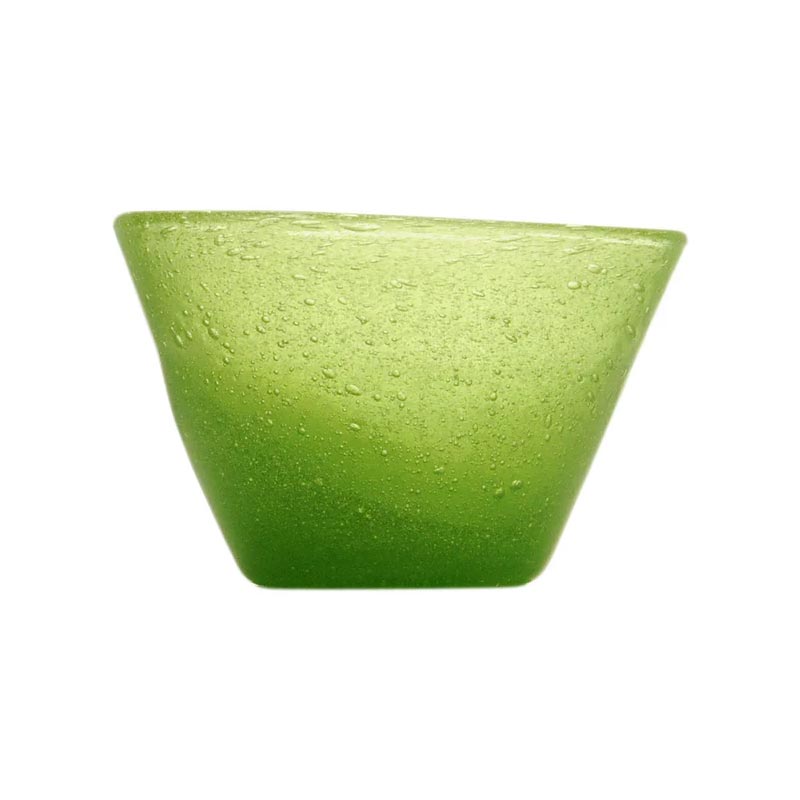 Memento Small Glass Bowl - Lime - by Serafino Zani