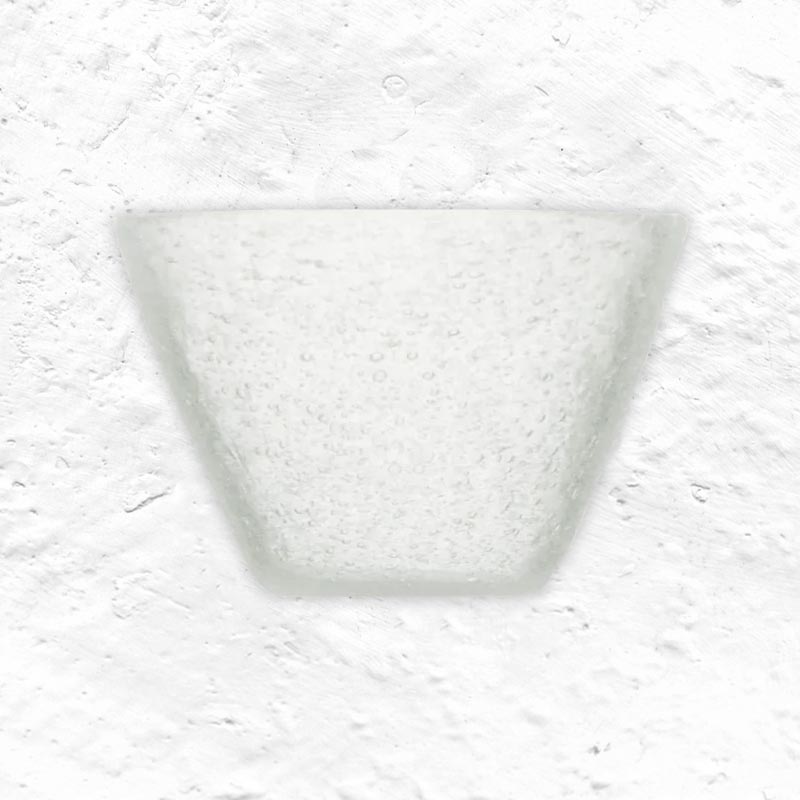 Memento Small Glass Bowl - White - by Serafino Zani