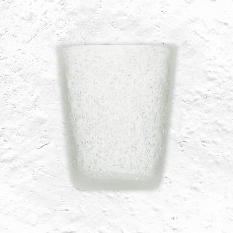 Memento Glass Tumbler - White - by Serafino Zani