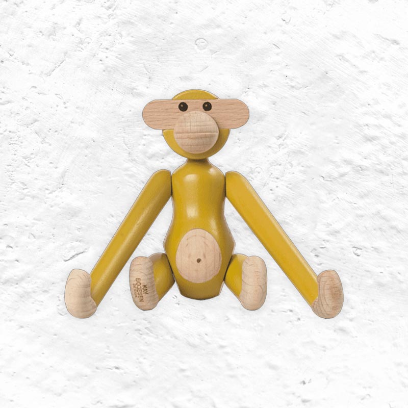 Kay Bojesen Monkey - Mini, Vintage Yellow
