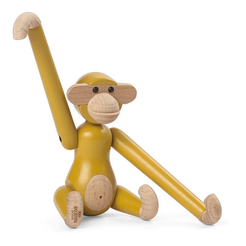 Kay Bojesen Monkey - Mini, Vintage Yellow