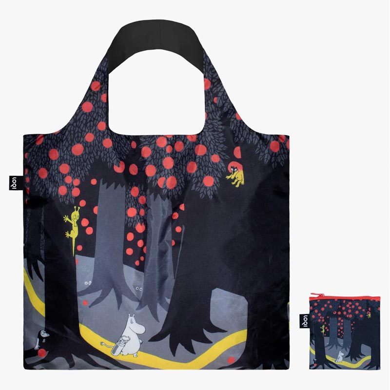 LOQI Foldaway Shopping Bag - Moomin - Forest