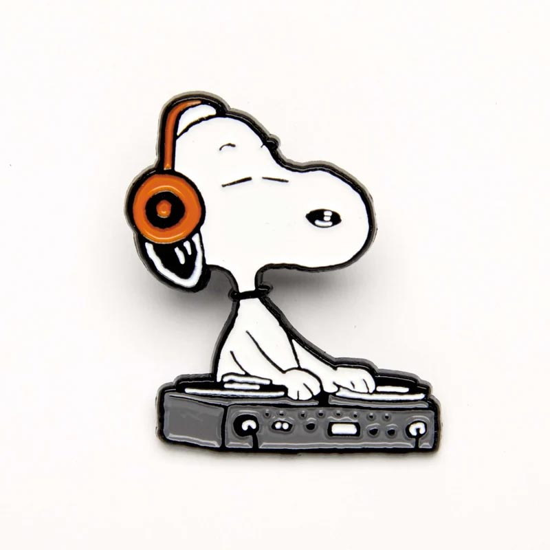 Peanuts Music Is Life Snoopy DJ Enamel Pin Badge - Magpie x Peanuts