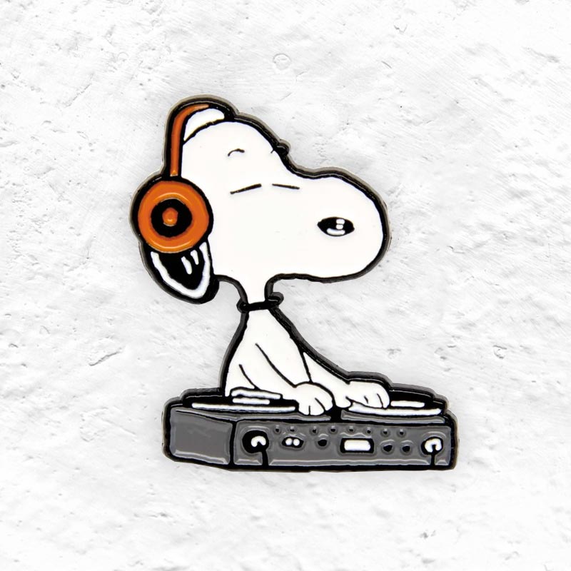 Peanuts Music Is Life Snoopy DJ Enamel Pin Badge - Magpie x Peanuts