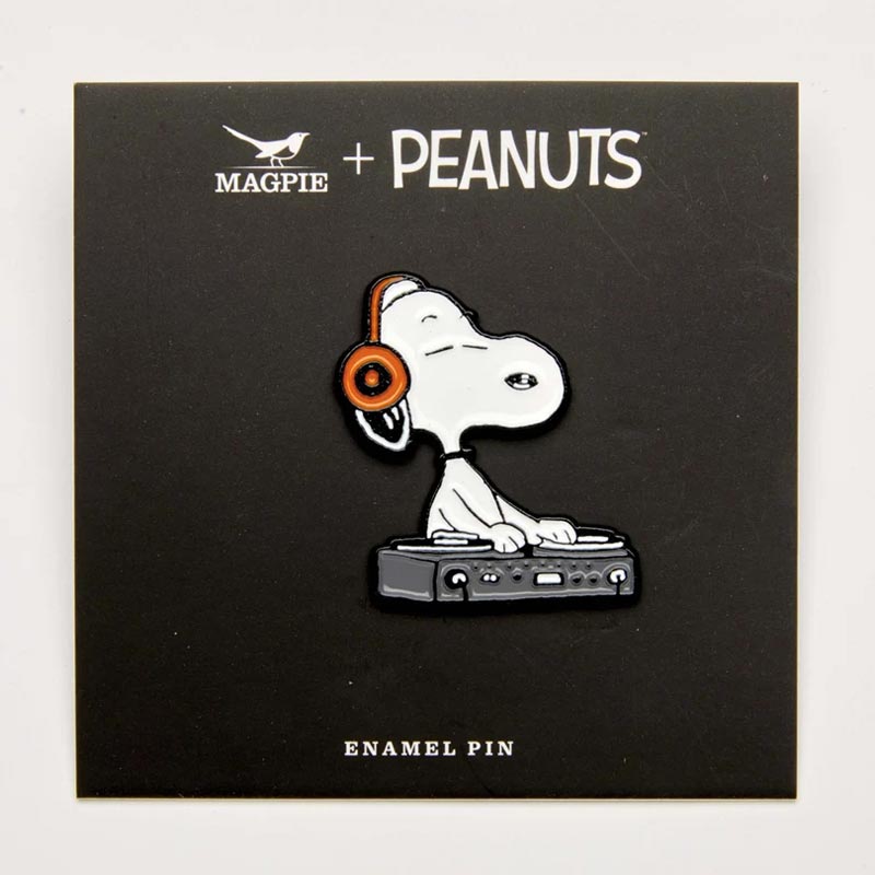 Peanuts Music Is Life Snoopy DJ Enamel Pin Badge - Magpie x Peanuts