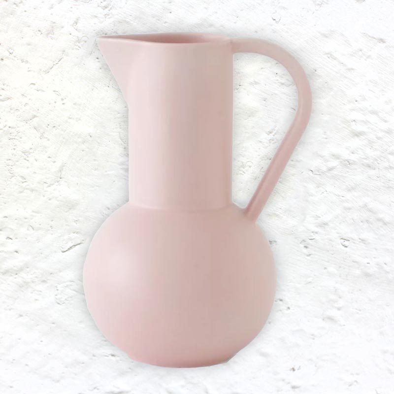 Handmade Coral Blush Medium Jug des. Nicholai Wiig-Hansen, 2016 for raawii