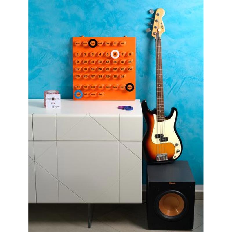 Ring-a-Date Perpetual Calendar - Orange