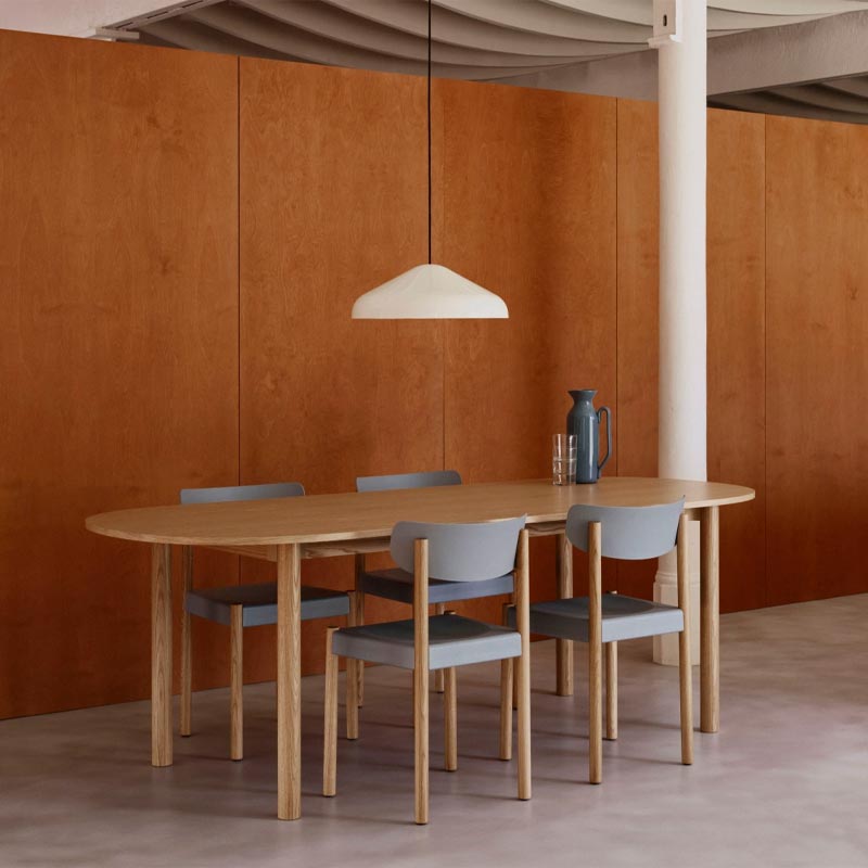 Pack Chair 10 - Ash blue - Oiled Oak, des. Jasper Morrison for HAY