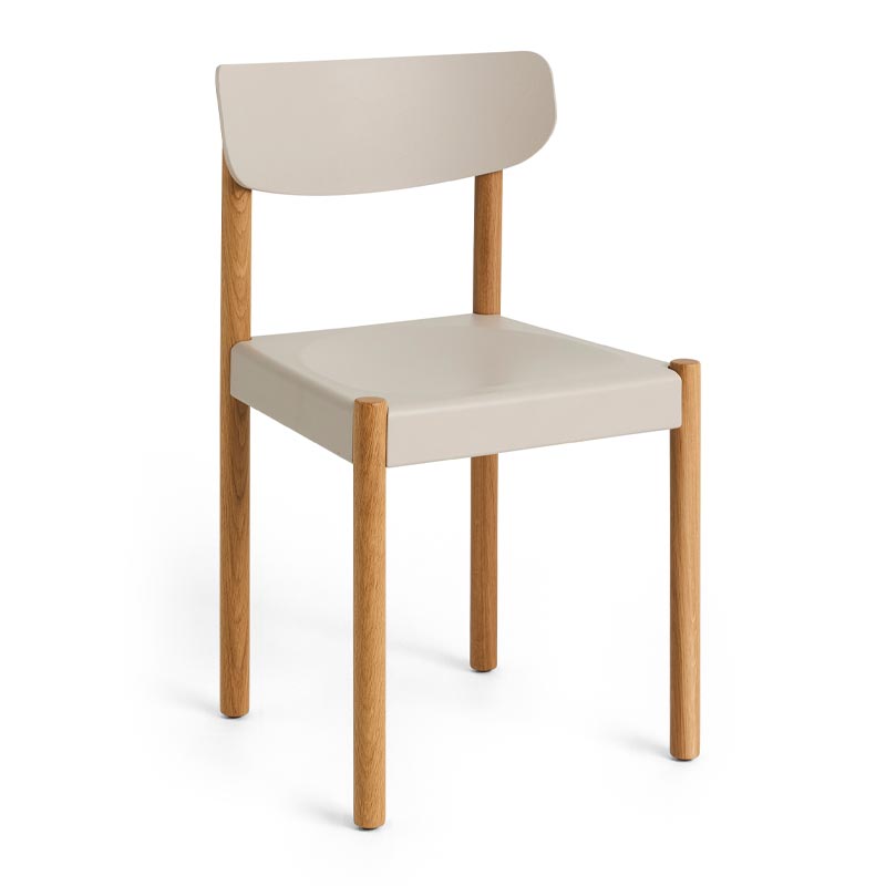Pack Chair 10 - Chalk Grey - Oiled Oak, des. Jasper Morrison for HAY