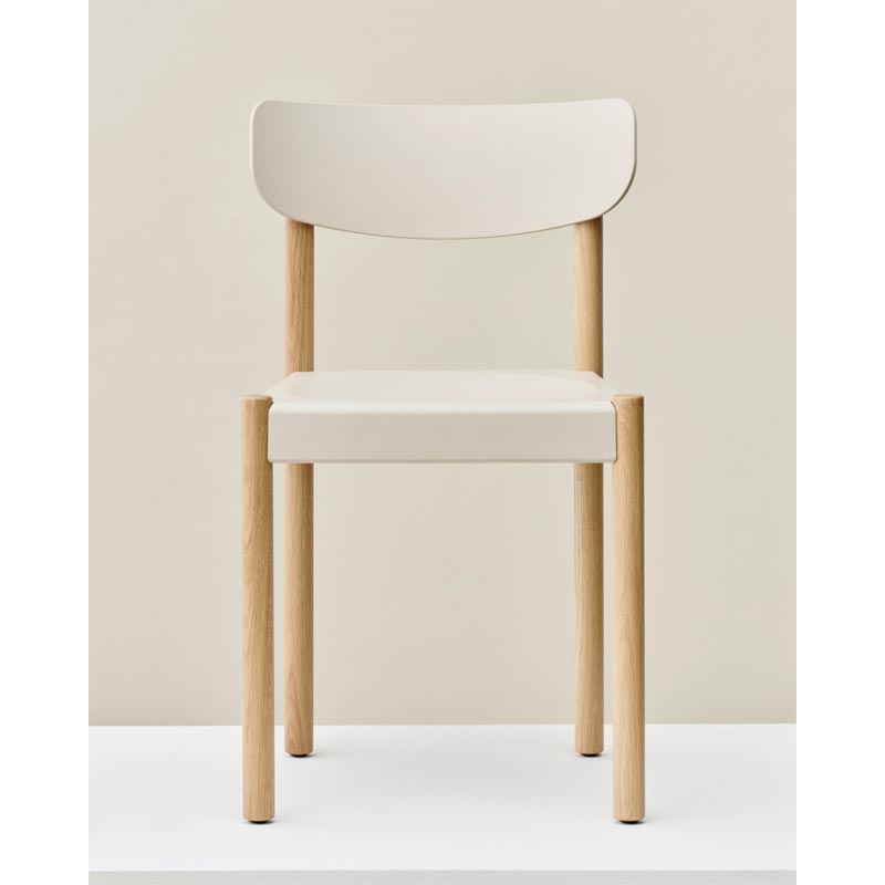Pack Chair 10 - Chalk Grey - Oiled Oak, des. Jasper Morrison for HAY