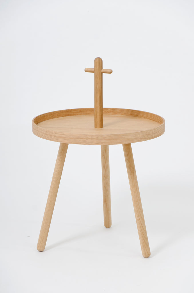 Pick Me Up side table - oak - des. Lincoln Rivers for Wireworks