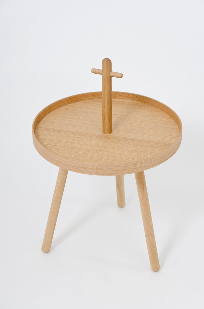 Pick Me Up side table - oak - des. Lincoln Rivers for Wireworks