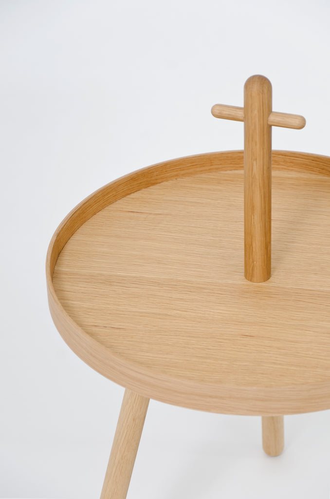 Pick Me Up side table - oak - des. Lincoln Rivers for Wireworks