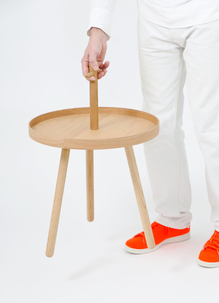 Pick Me Up side table - oak - des. Lincoln Rivers for Wireworks
