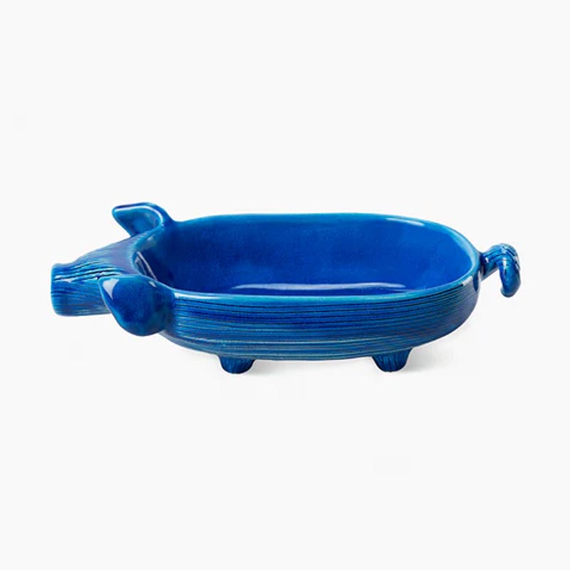 Boletto - Rimini Blu Piglet Dish Number 205 - des. Aldo Londi for Bitossi
