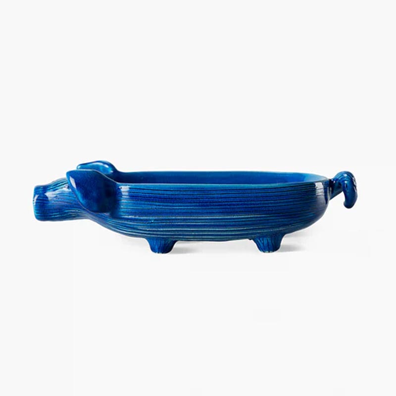 Boletto - Rimini Blu Piglet Dish Number 205 - des. Aldo Londi for Bitossi