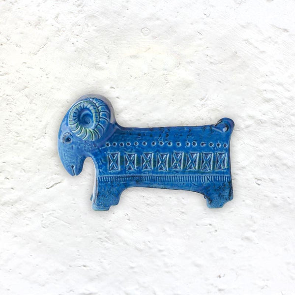 Rimini Blu Ram Number 36 des. Aldo Londi for Bitossi – Salts Mill Shop