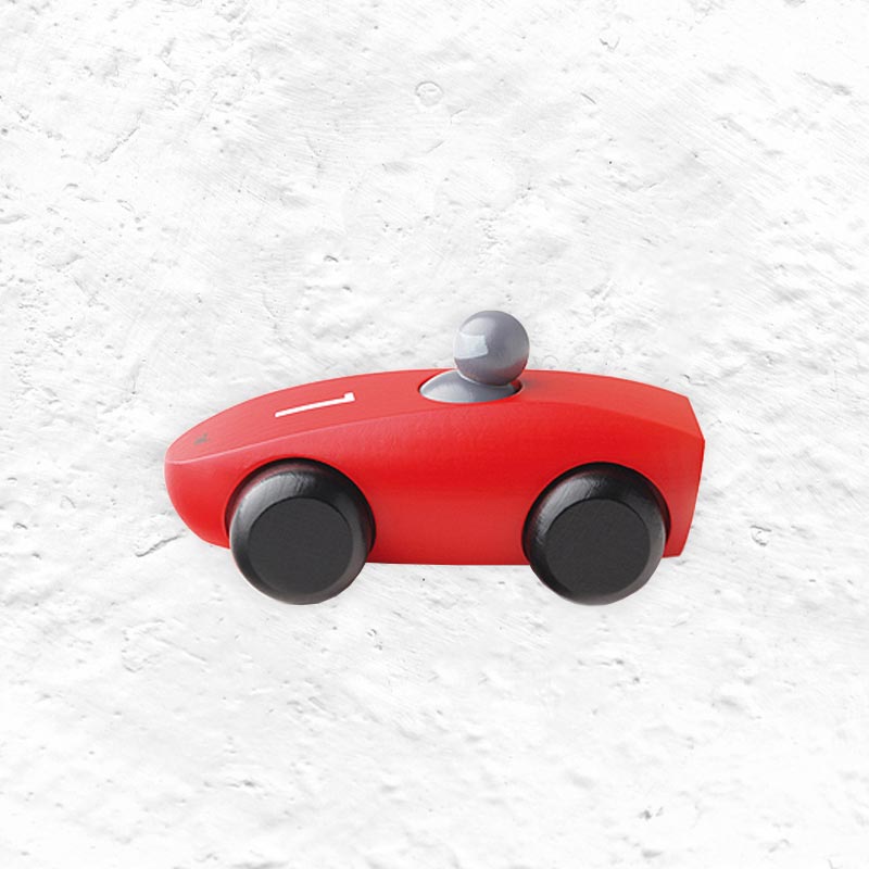 Wooden Car - Red - by Naef Spiel