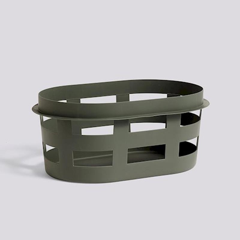 Basket (recycled) - Laundry Basket - Small - Army - des. BIG GAME for HAY