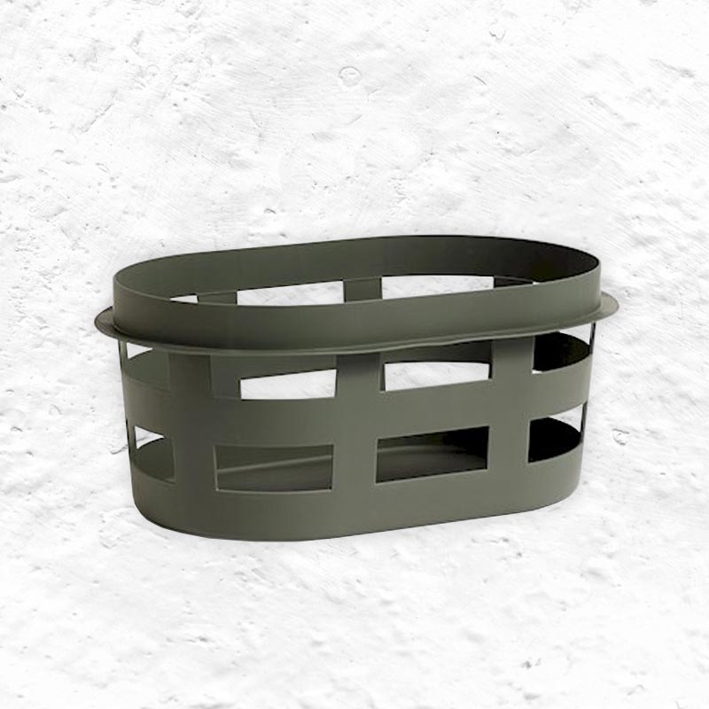 Basket (recycled) - Laundry Basket - Small - Army - des. BIG GAME for HAY
