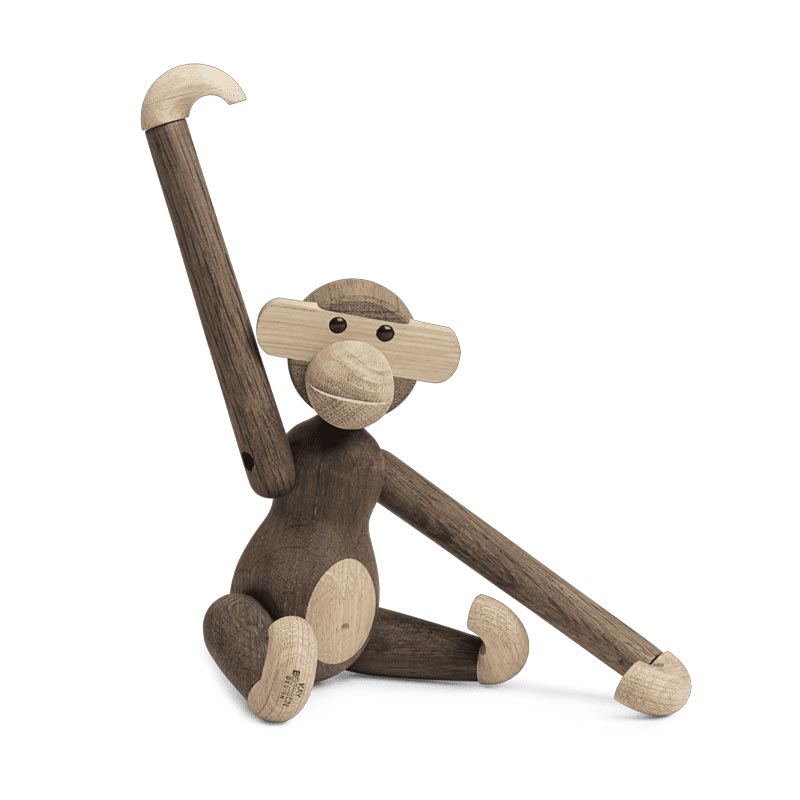 Monkey - Small - Oak/Smoked Oak (des. Kay Bojesen, 1951)