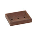Thermowood soap dish with drainage holes by Burstenhaus Redecker