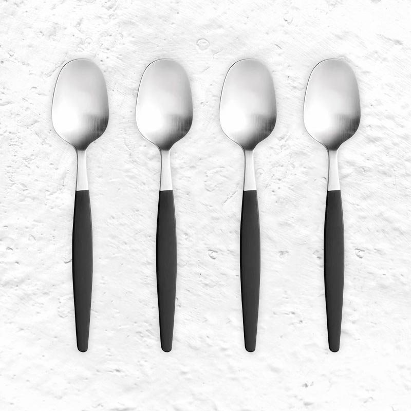 Focus de Luxe Coffee Spoons - set of 4 - des. Folke Arstrom, 1955 (made by Gense)