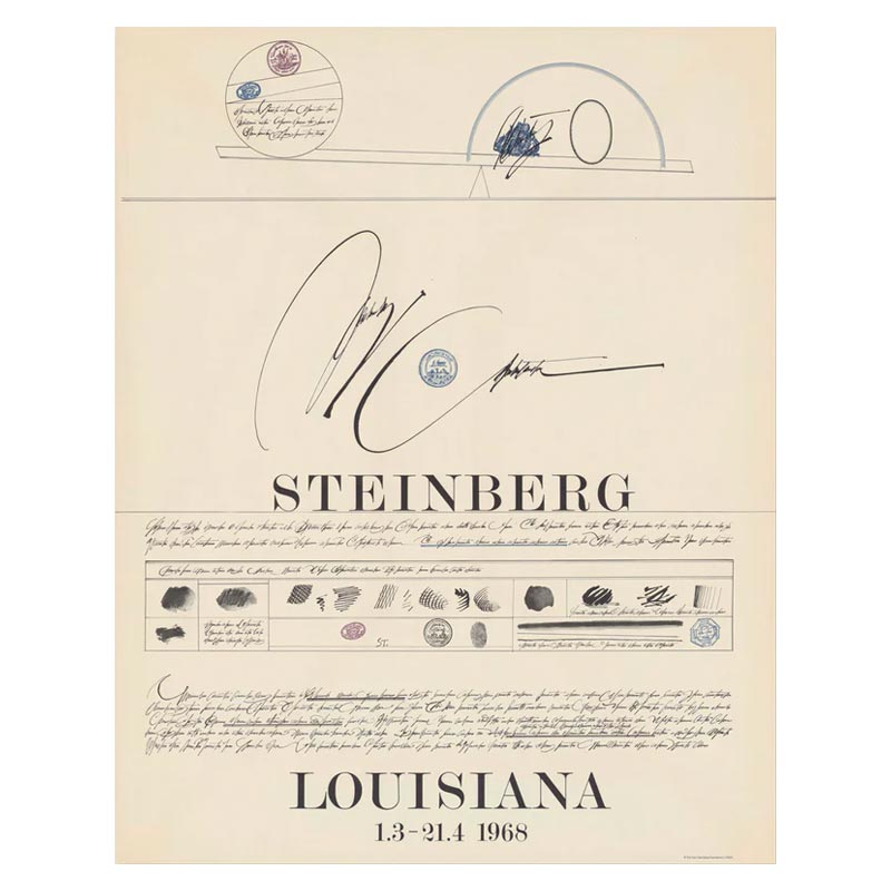 Louisiana 1968 poster by Saul Steinberg