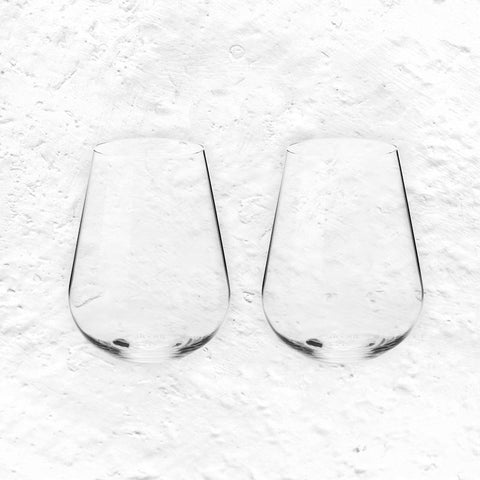Stemless Wine & Water Glasses - Set of 2 - by Richard Brendon and Jancis Robinson