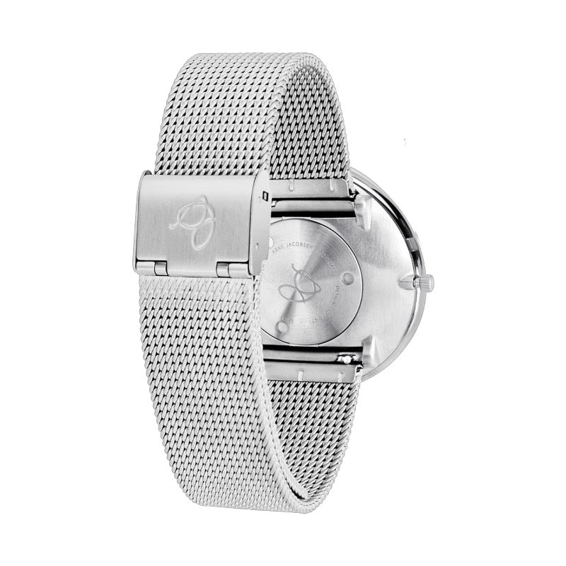 Roman Sunray Silver Watch, des. Arne Jacobsen - 40mm - Silver