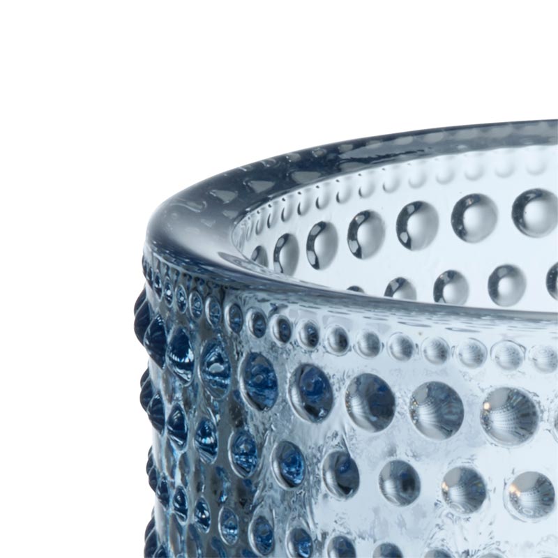 Kastehelmi tealight holder - Aqua - des. Oiva Toikka, made by Iittala